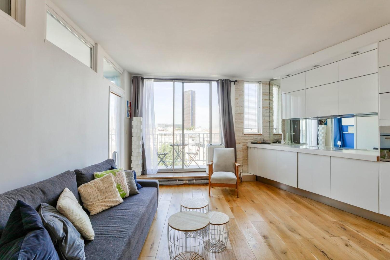 Guestready - Sejour Avec Vue Panoramique Appartement Parijs